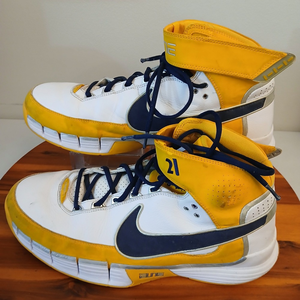 Nike Air Zoom Huarache Elite II Mens 14 Yellow Shoes Sneakers 318509-991